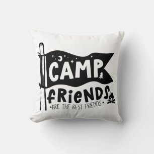 Camp Friends Are The Best Friends Cushion