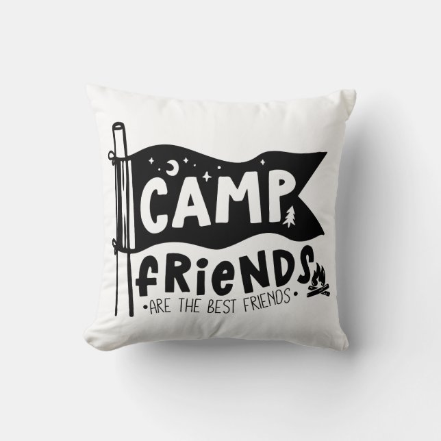 Camp Friends Are The Best Friends Cushion (Front)
