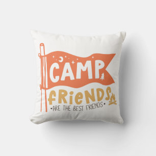 Camp Friends Are The Best Friends Cushion
