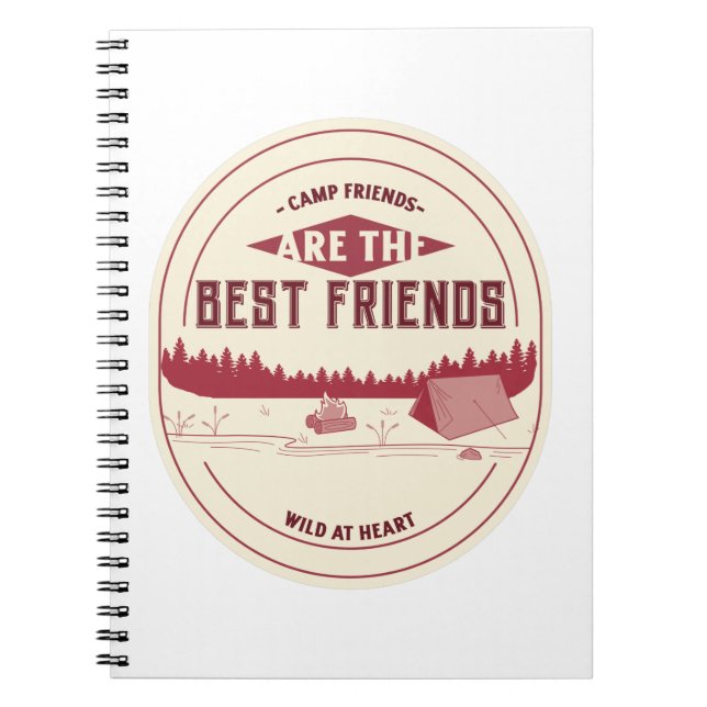 Camp Friends Are The Best Friends Notebook (Front)