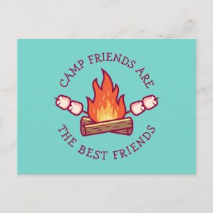Camp Friends Are The Best Friends Postcard