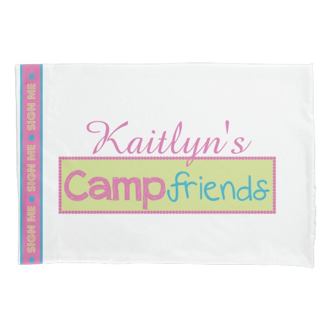 Camp Friends Pillow Case (Front)