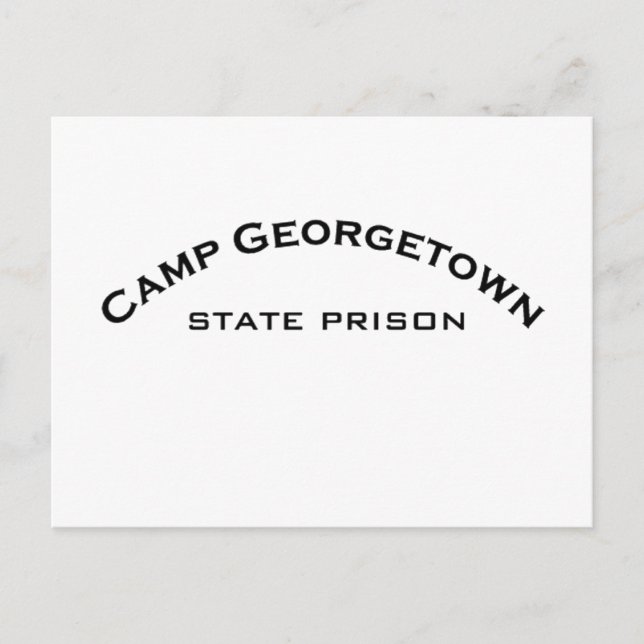 Camp Georgetown State Prison Logo Post Cards (Front)