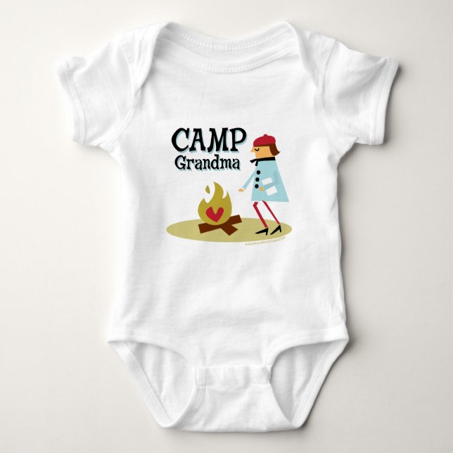 Camp Grandma Baby Bodysuit (Front)