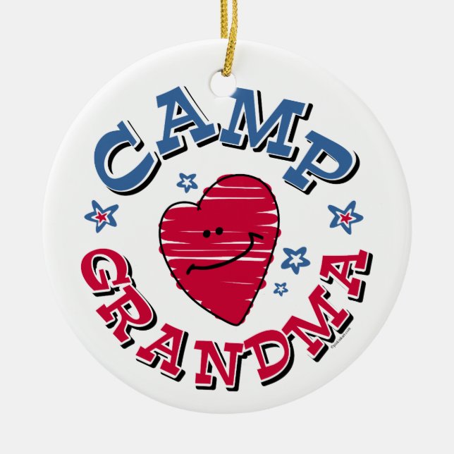 Camp Grandma Ornament (Front)