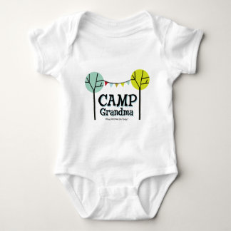 Camp Grandma Penants Baby Bodysuit