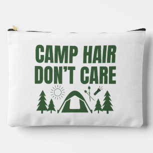 Camp Hair Don't Care Green Print Cut Sew Bag