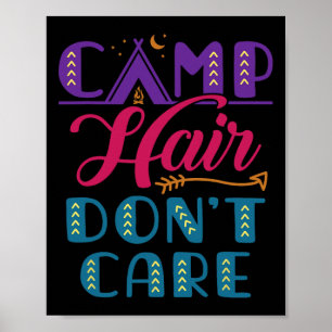 Camp Hair Don't Care Sleepaway Camp Cute Glamper C Poster