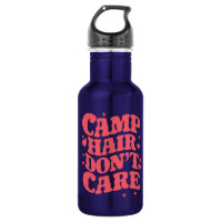 Camp Hair Don't Care Summer Camping Girls Groovy