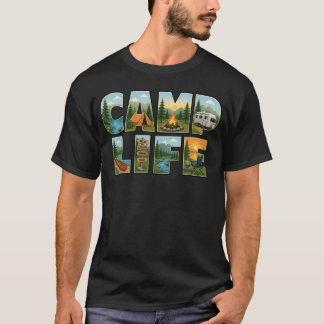 Camp Life camping T shirt
