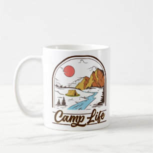 Camp life coffee mug