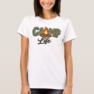 Camp Life Feels Right – Casual Women’s T-Shirt USA