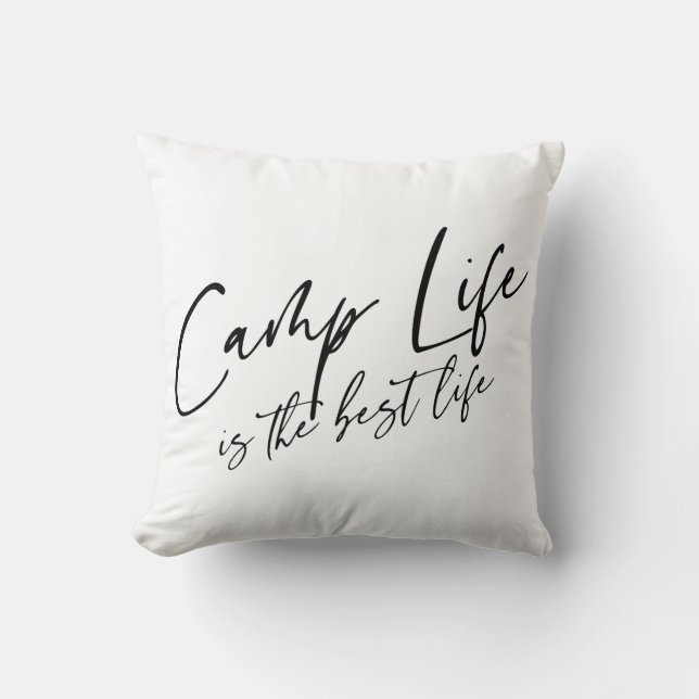 Camp Life is the Best Life Cushion (Front)