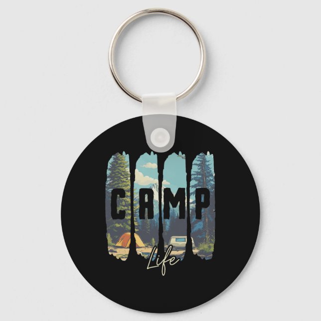 Camp Life  Key Ring (Front)