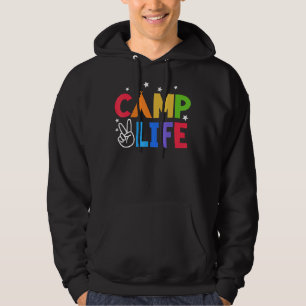 Camp Life Summer Camp And Hiking Kids Boy Girl Sum Hoodie