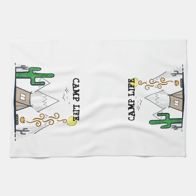 Camp Life Tea Towel (Horizontal)