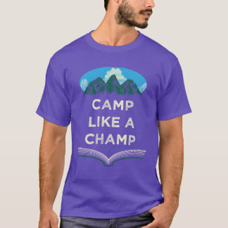 Camp Like a Champ Summer Campingropical Camper F f T-Shirt