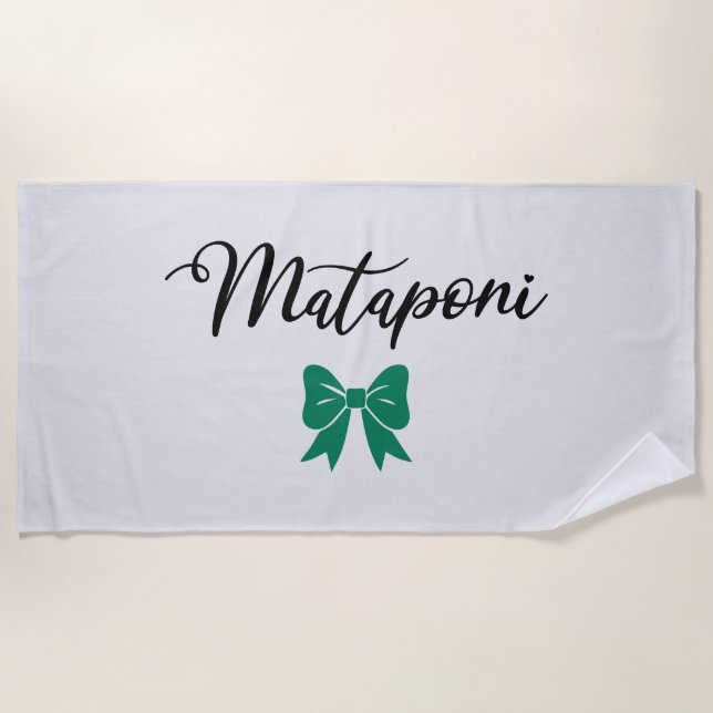 Camp Mataponi Beach Towel (Front)