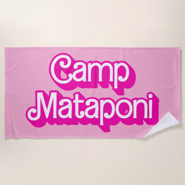 Camp Mataponi Beach Towel (Front)
