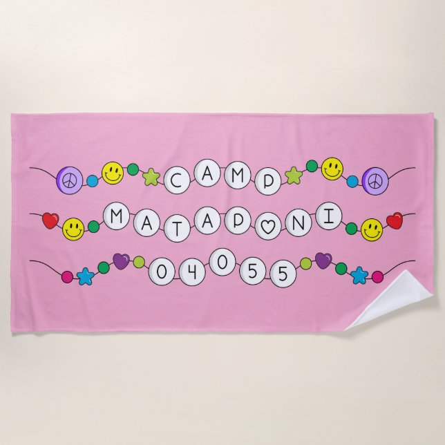 Camp Mataponi Beach Towel (Front)