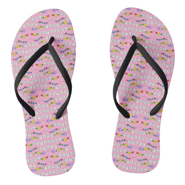 Camp Mataponi Friendship Bracelet Flip Flops (Footbed)