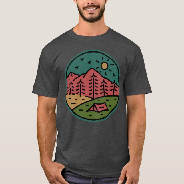 Camp Meadow retro T-Shirt (Front)