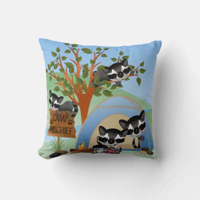 Camp Mischief Pillow (Front)