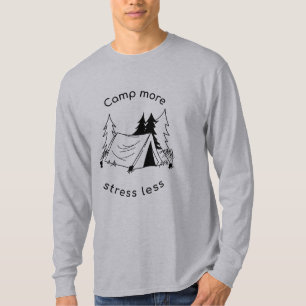 Camp more stress less Basic Long Sleeve T-Shirt