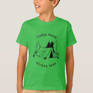 Camp more stress less basic Tri-Blend Shirt 