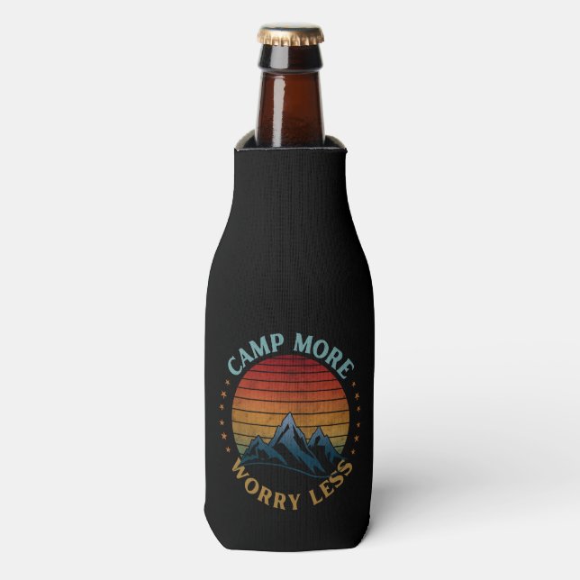 CAMP MORE WORRY LESS BOTTLE COOLER (Bottle Front)