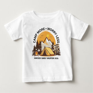 Camp More Worry Less Camp Baby T-Shirt