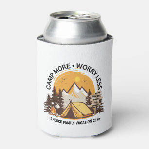 Camp More Worry Less Camp Can Cooler