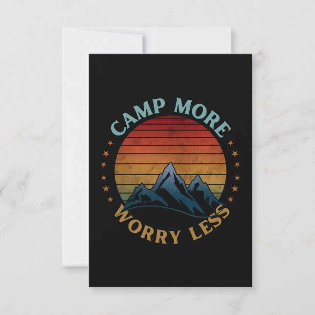 CAMP MORE WORRY LESS  THANK YOU CARD (Front)