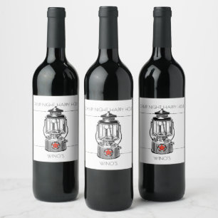 Camp Night Happy Hour Wine Label