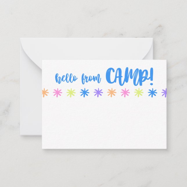 camp notecard stationery ! (Front)