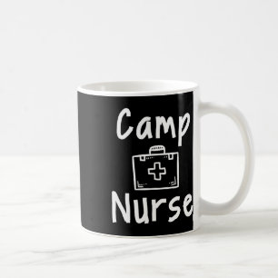 Camp Nurse First Aid Kit Silhouette Art Coffee Mug