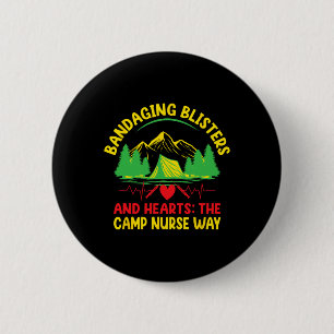 Camp Nurse Medical Medicine Nursing Camping Crew C 6 Cm Round Badge