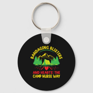 Camp Nurse Medical Medicine Nursing Camping Crew C Key Ring