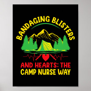 Camp Nurse Medical Medicine Nursing Camping Crew C Poster