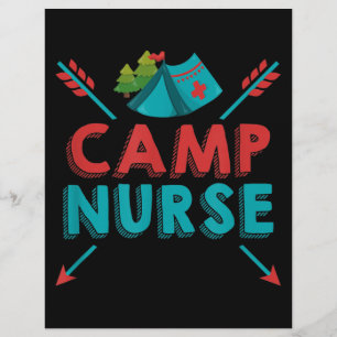 Camp Nurse Nursing RN Appreciation Camping Flyer