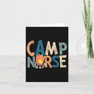 Camp Nurse Retro Card