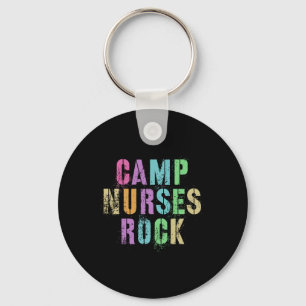 Camp Nurses Do Rock Funny Camping Medical Squad Me Key Ring