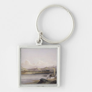 Camp of the Gros Ventres of the Prairies on the Up Key Ring
