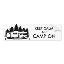 Camp On Bumper Sticker