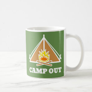 Camp out coffee mug