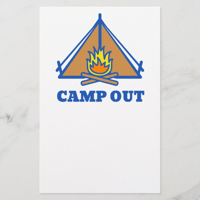 Camp out flyer (Front)