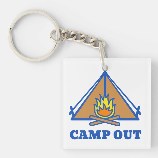 Camp out key ring (Front)