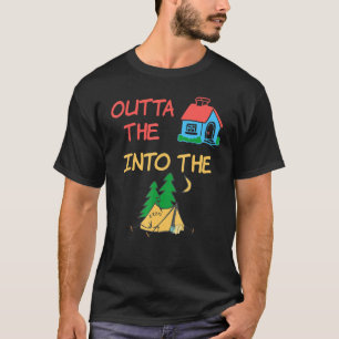 Camp Out Of The House Into Tent Family Outdoor Mat T-Shirt