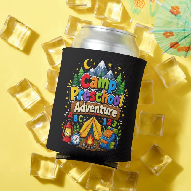Camp Preschool Adventure Back to School First Day Can Cooler (In Situ Summer)