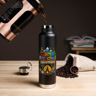 Camp Preschool Adventure Back to School First Day Water Bottle